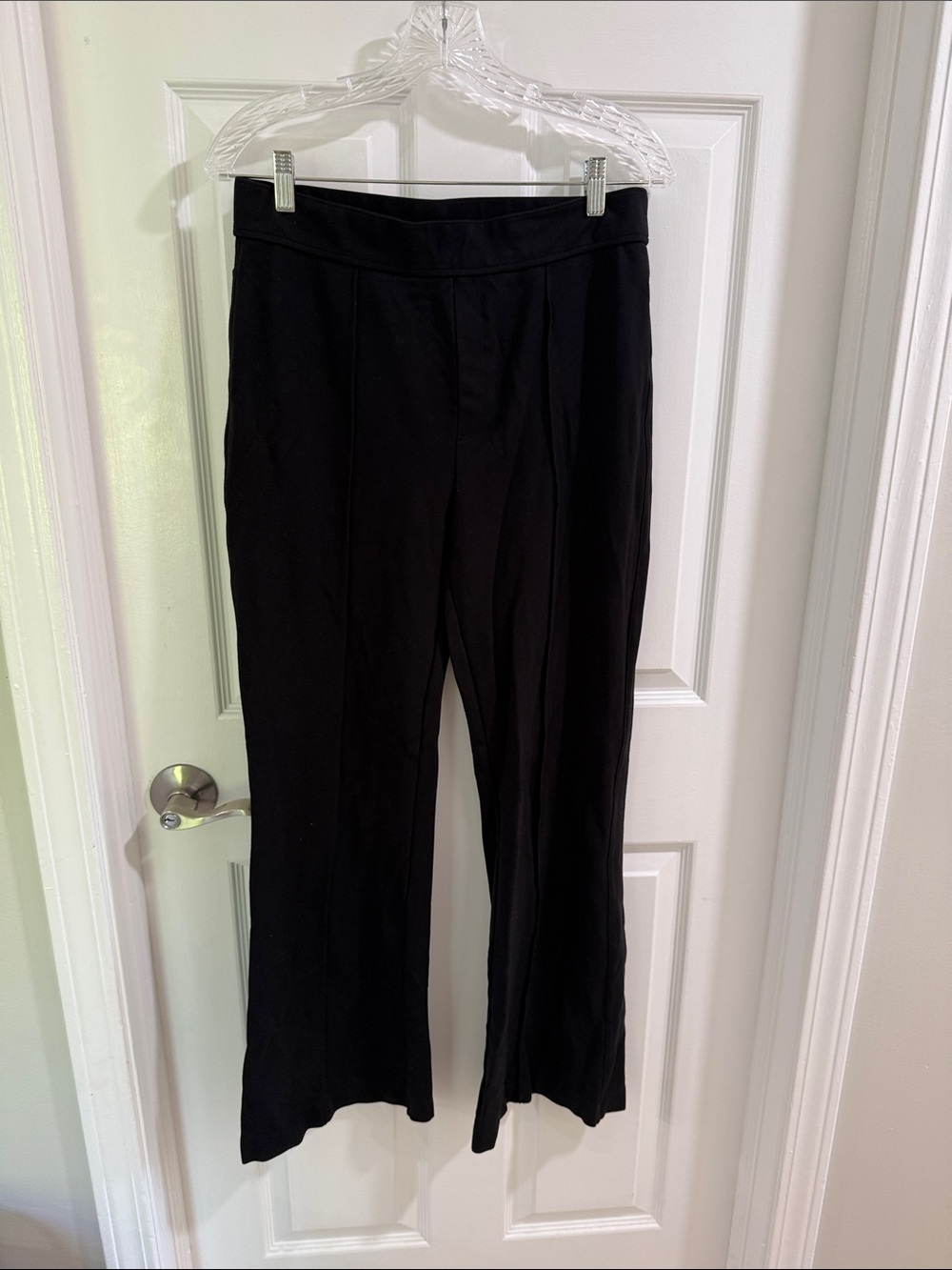 Black Pull-On Flare Pants — Women's Stretch Boot Cut